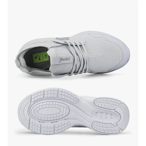 Womens Size 11/42 Gray Lace Up  Walking Shoes Running Sneakers Non Slip Durable - Picture 4 of 10